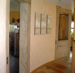 Flexibler Sandstein von YTTERSTONE® als Wandverkleidung im Innenbereich