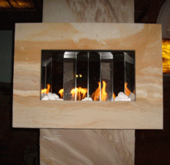 Kamingestaltung mit flexiblen Sandstein von YTTERSTONE®